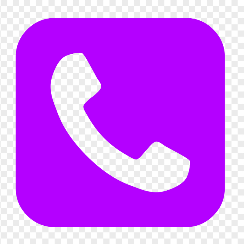 HD Purple Square Phone Icon PNG