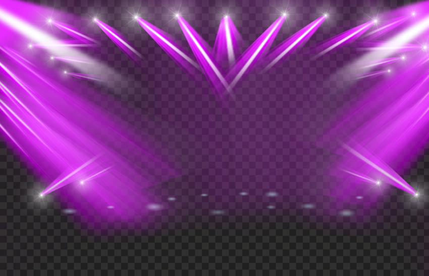 HD Purple Stage Light Spots Effect PNG Citypng