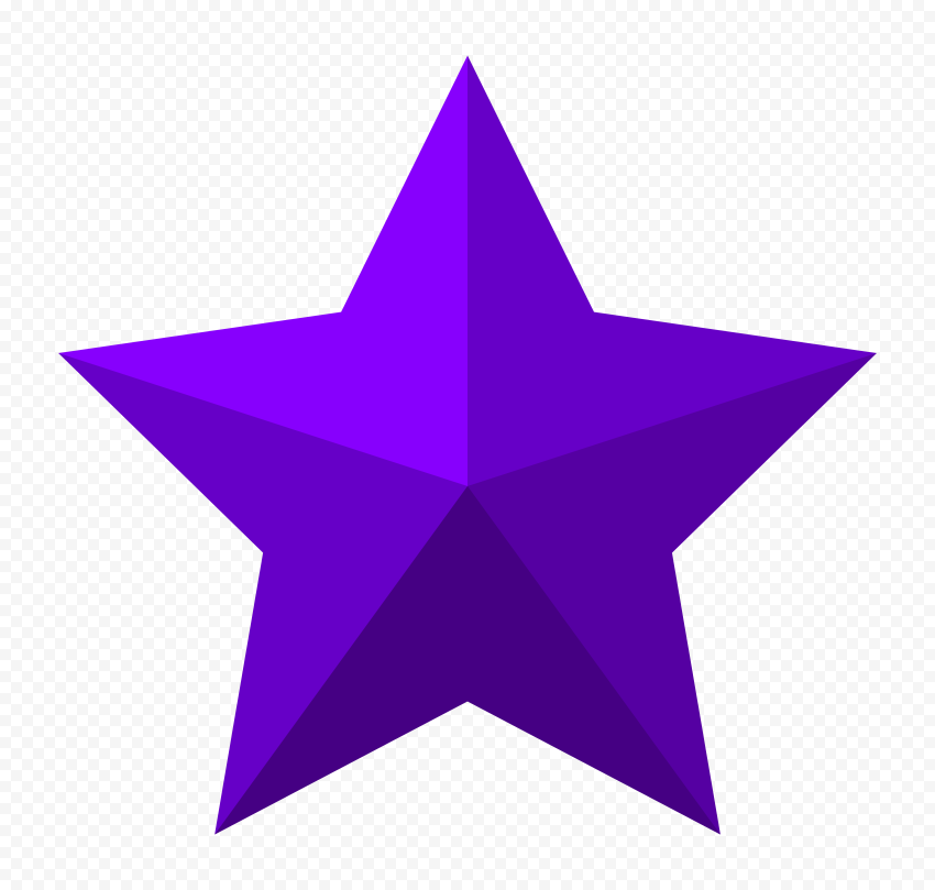 HD Purple Star Shape Transparent Background