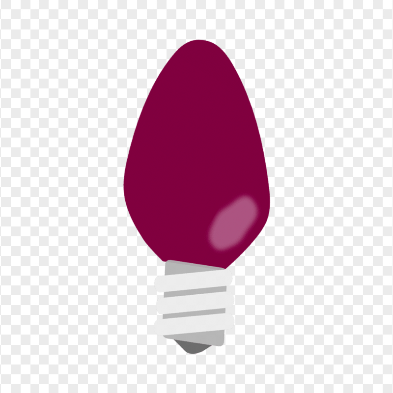 HD Purple String Light Bulb Decoration PNG
