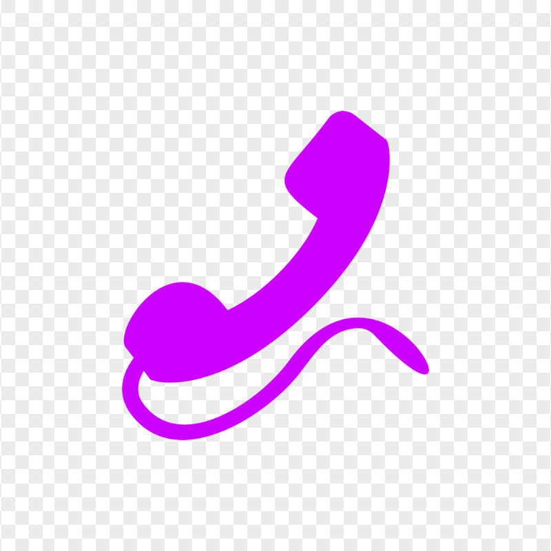 HD Purple Traditional Phone Logo Transparent PNG