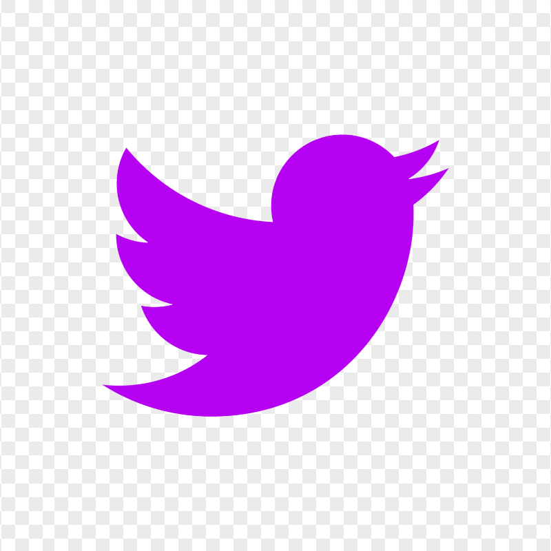 HD Purple Twitter Bird Logo Icon PNG