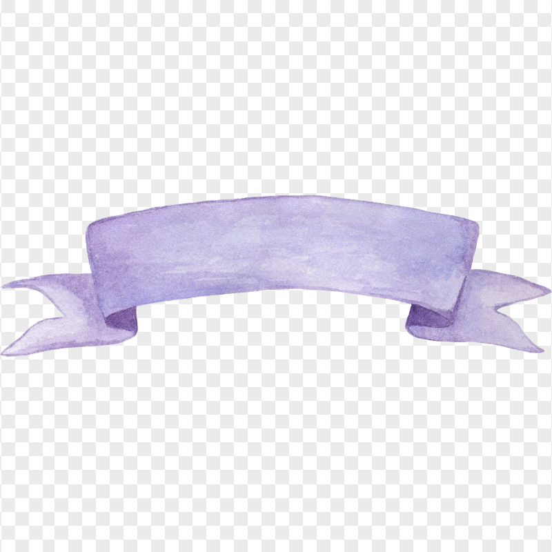 HD Purple Watercolor Ribbon Banner PNG