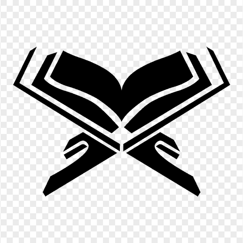 HD Quran Book Black Icon Transparent Background