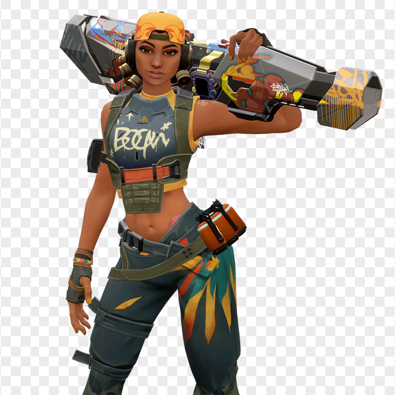 HD Valorant Game Raze Female Character Player PNG | Citypng