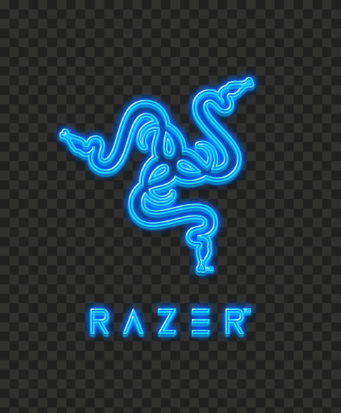 HD Razer Blue Neon Logo PNG image with 2125x2571px in dimensions DOWNLOAD N...