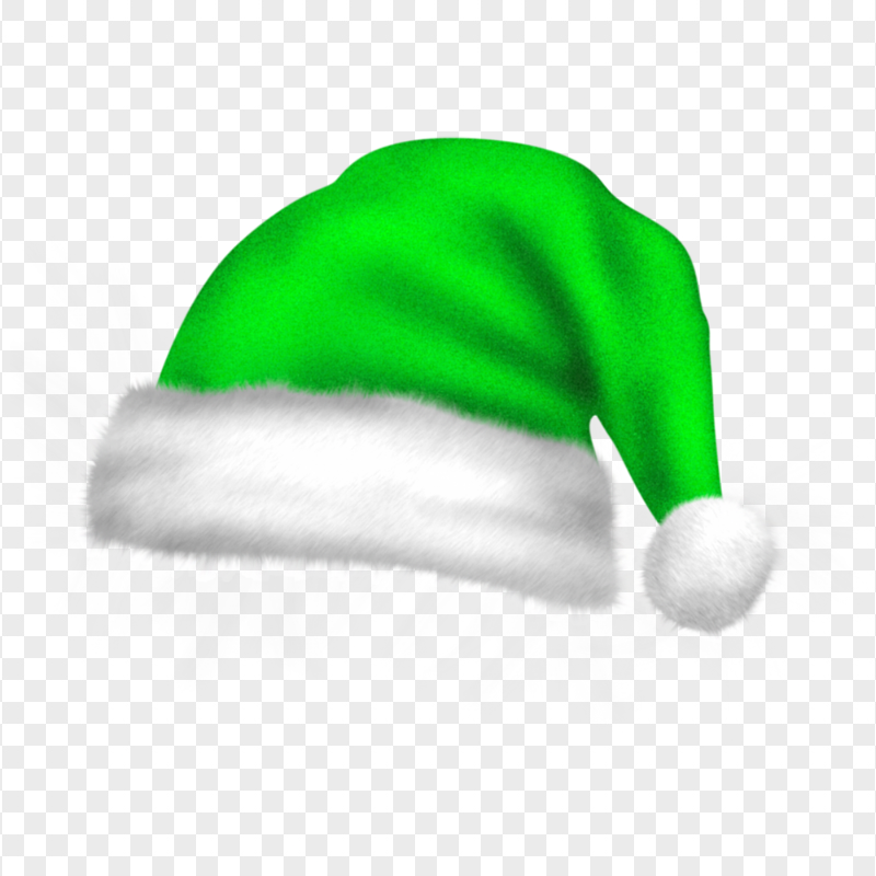 HD Real Cute Green Christmas Santa Claus Bonnet PNG