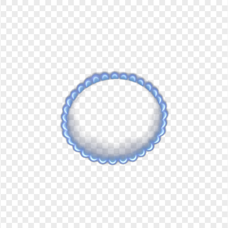 HD Real Gas Blue Flame Fire Top View PNG