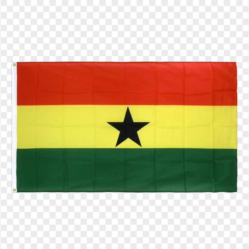 HD Real Ghana Flag PNG