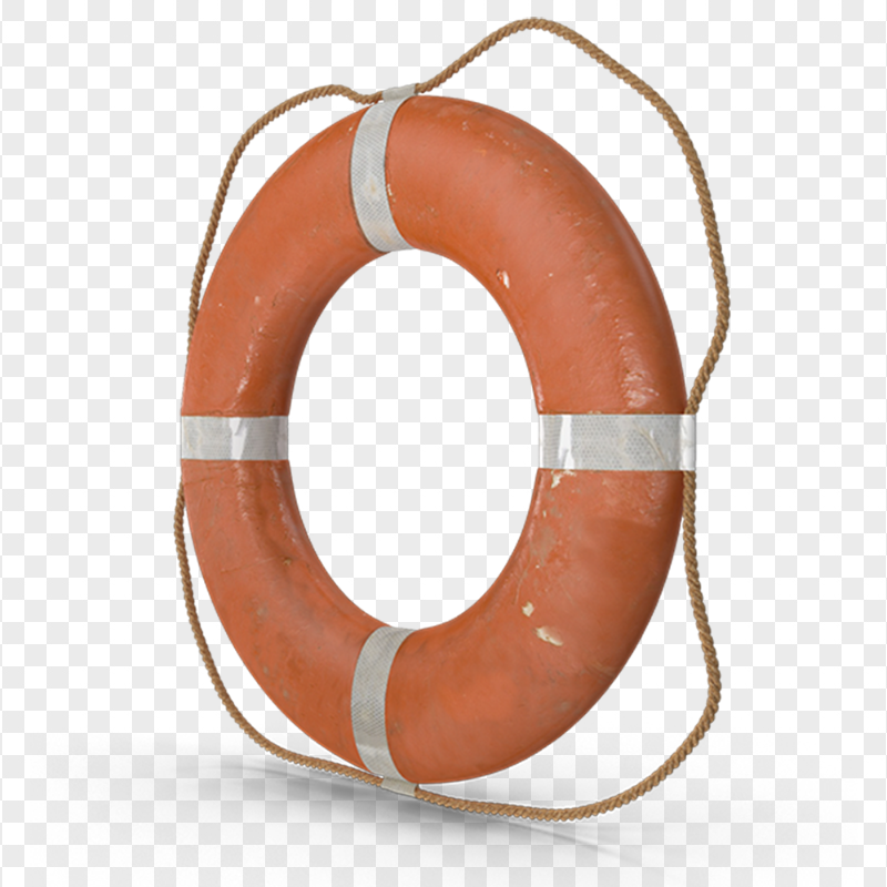 HD Real Orange Lifeguard Lifebuoy Ring PNG