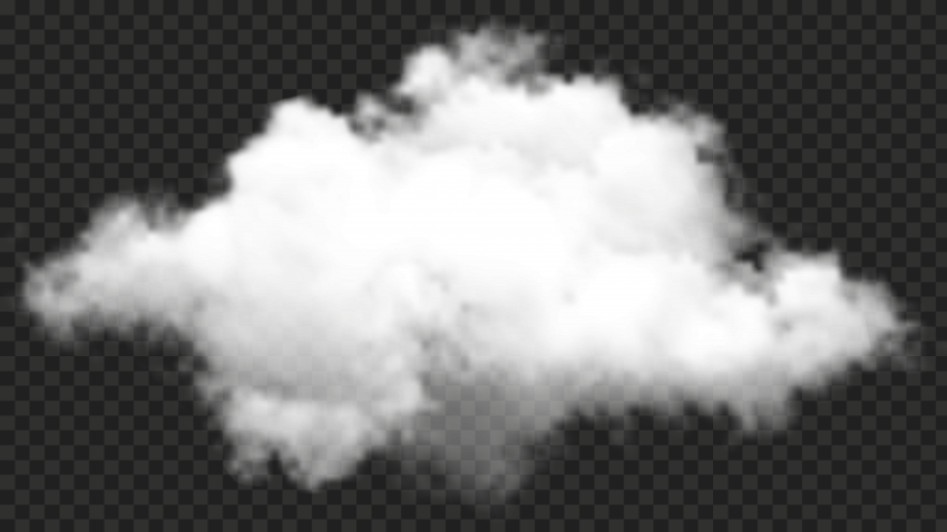 HD Real White Cloud Smoke Transparent PNG