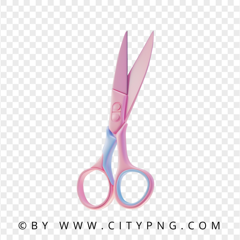 HD Realistic Cute Pink Shears Transparent Background