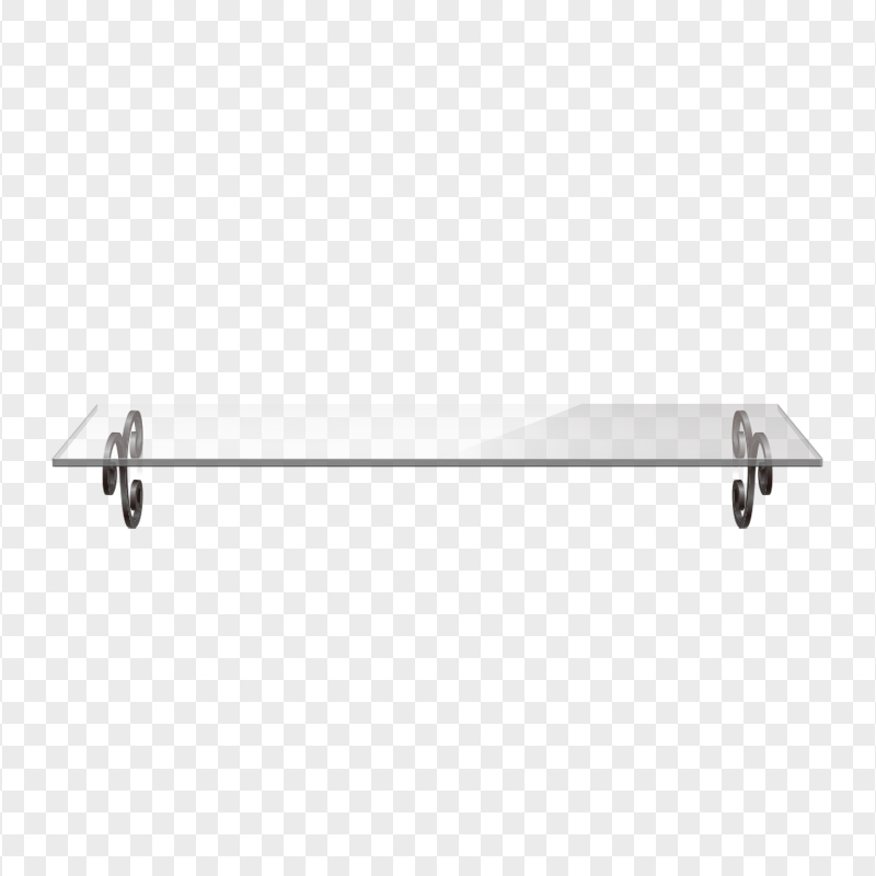 HD Realistic Glass Shelf PNG