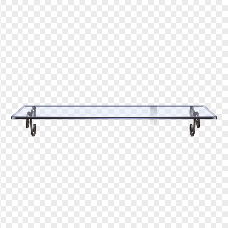 HD Realistic Glass Shelf Transparent PNG
