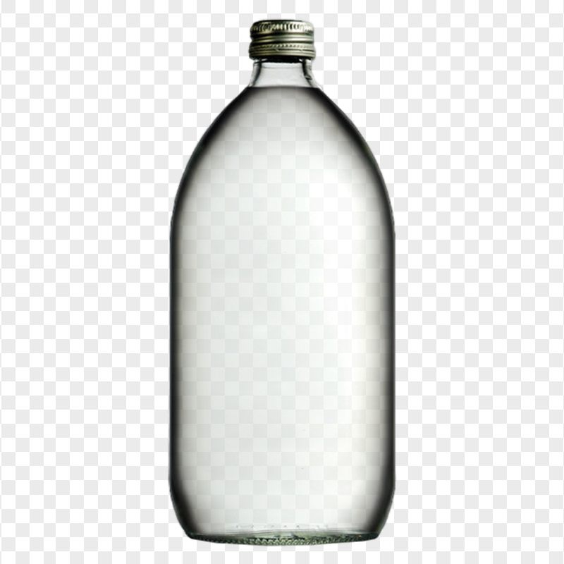 HD Realistic Water Glass Bottle Illustration PNG