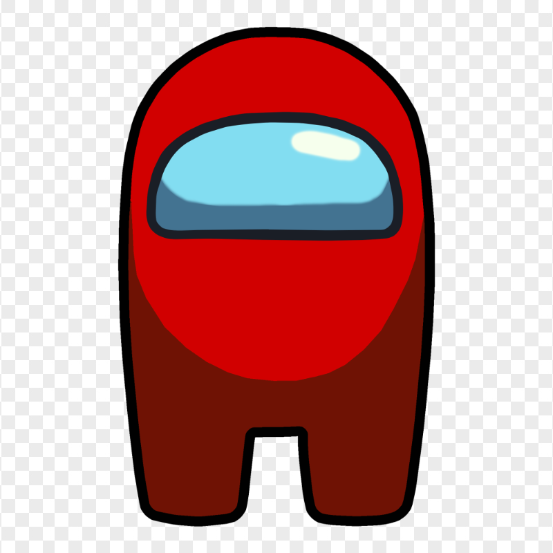 HD Red Among Us Crewmate Front View PNG