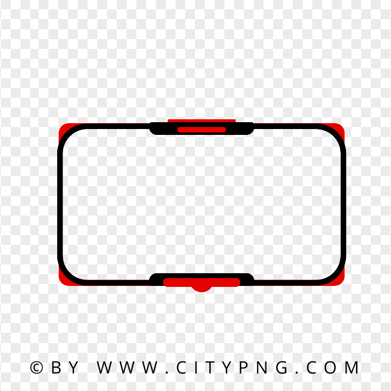 HD Red & Black Twitch Webcam Overlay Streaming Live PNG