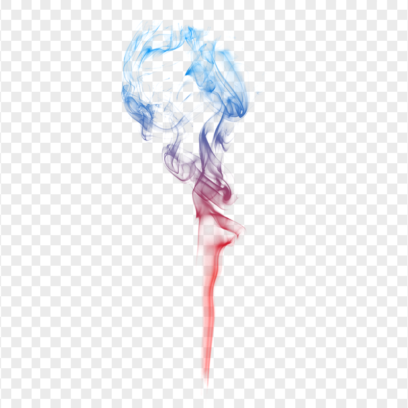 HD Red & Blue Cigarette Smoke PNG