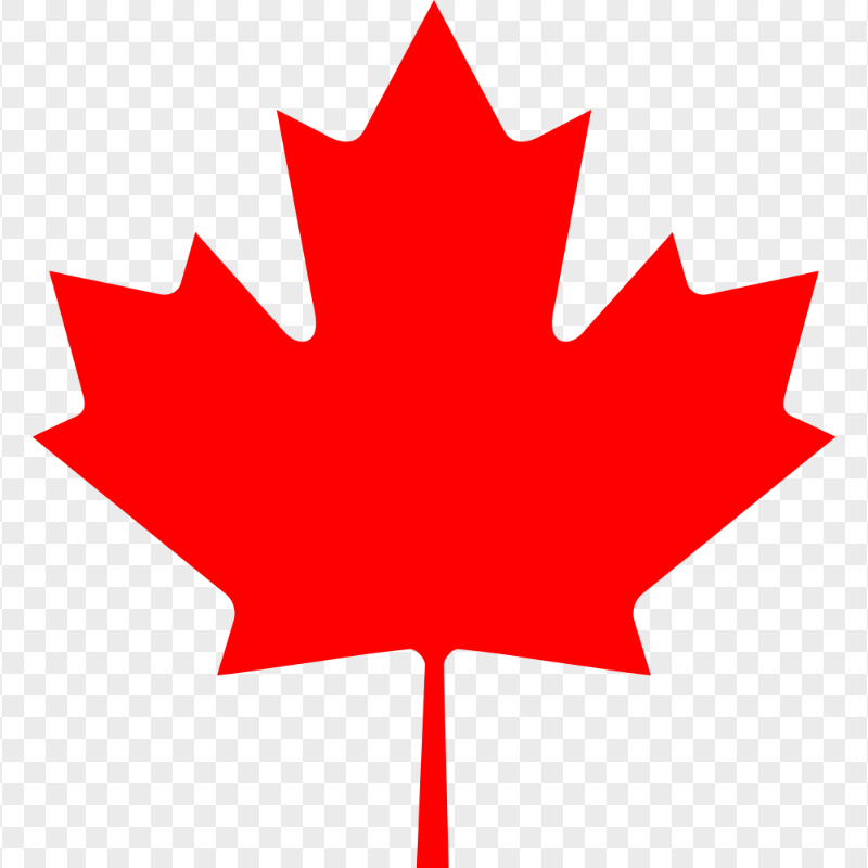 HD Red Canadian Maple Leaf PNG