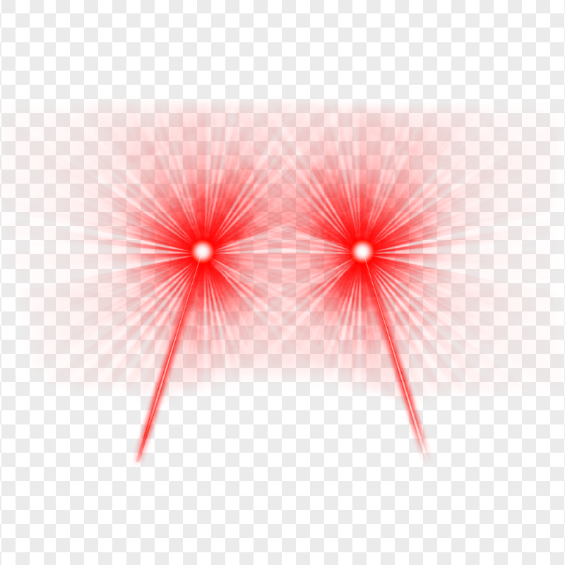 HD Red Eyes Lazer Flare Effect Front View PNG