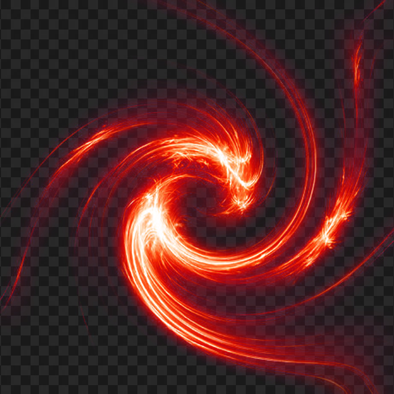 HD Red Glowing Swirl Whirlwind Transparent PNG