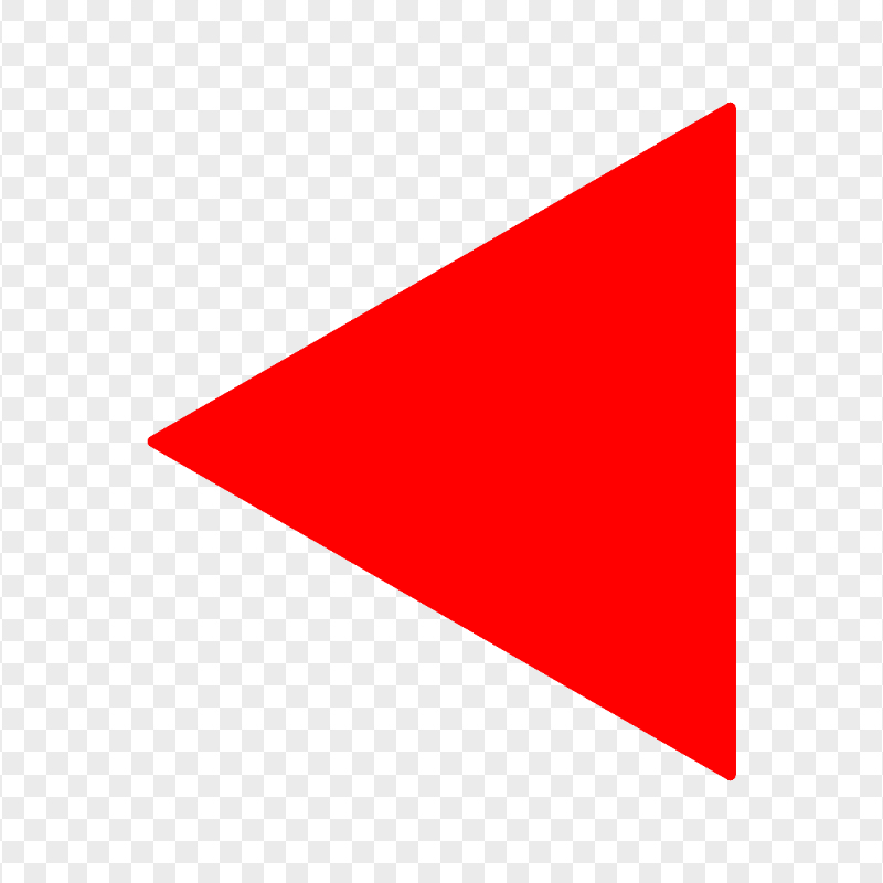 HD Red Left Triangle PNG