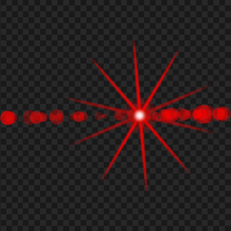 HD Red Lens Flare Light Effect PNG