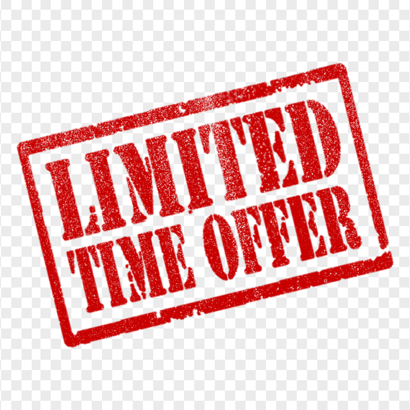 HD Red Limited Offer Stamp PNG