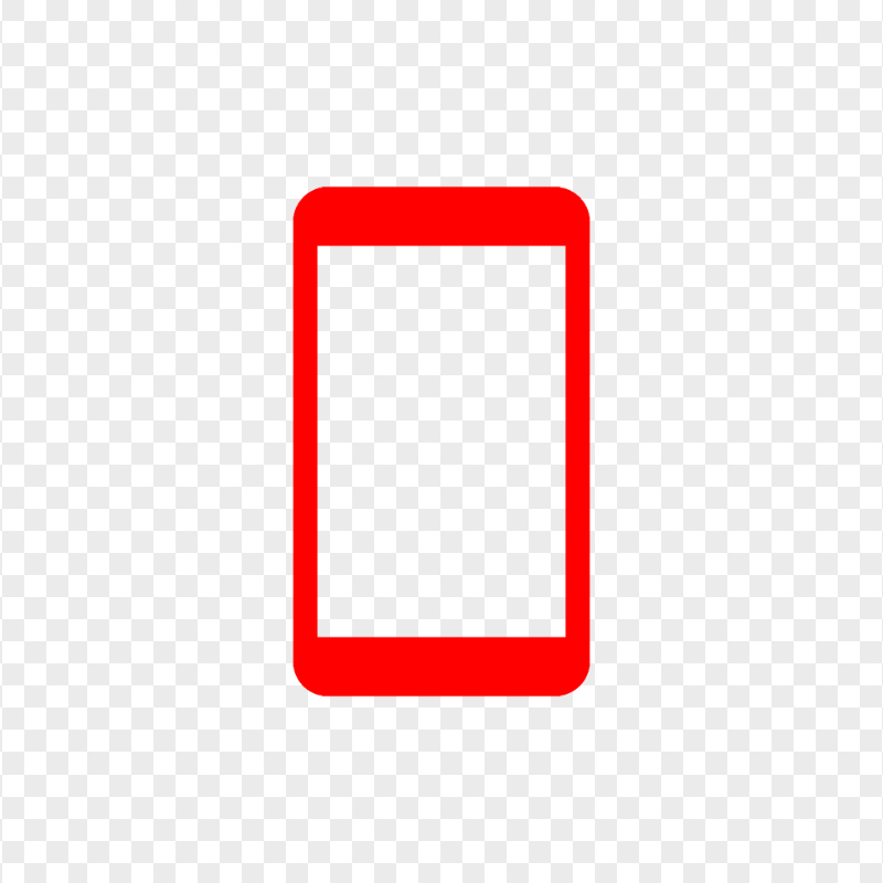 HD Red Modern Smartphone Icon Transparent PNG