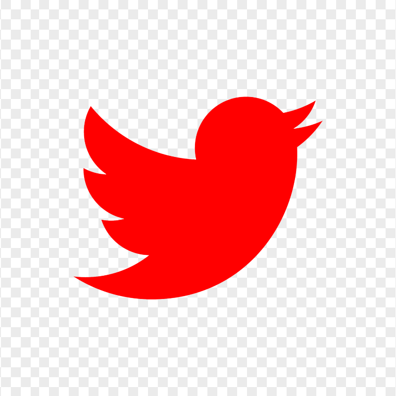 HD Red Twitter Bird Logo Icon PNG