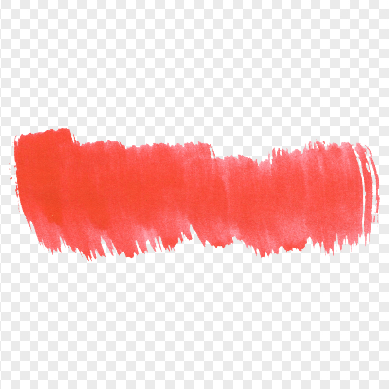 HD Red Watercolor Brush Banner PNG