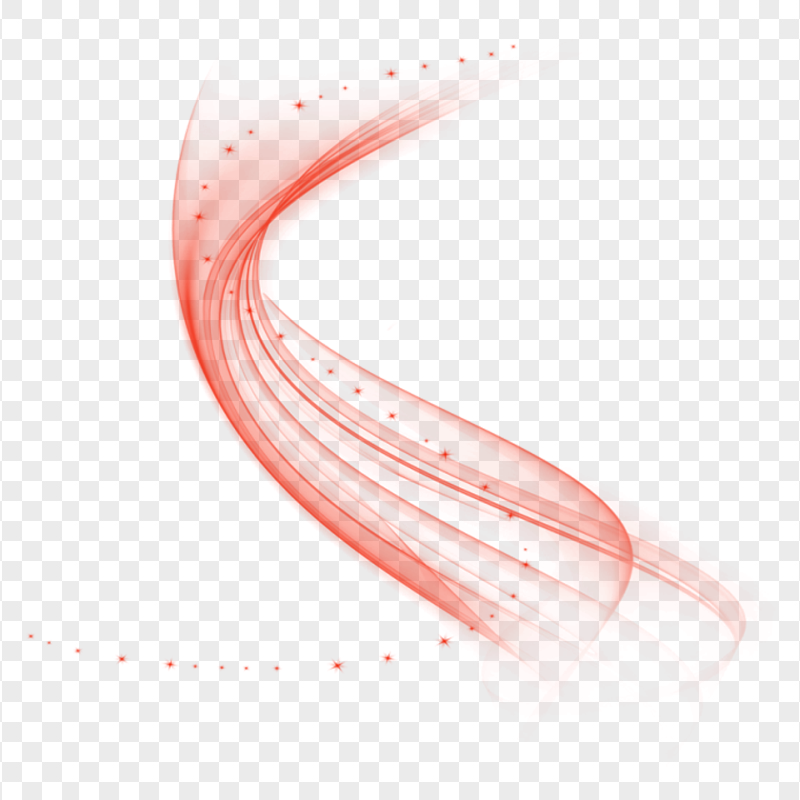 HD Red Wave Line Abstract PNG
