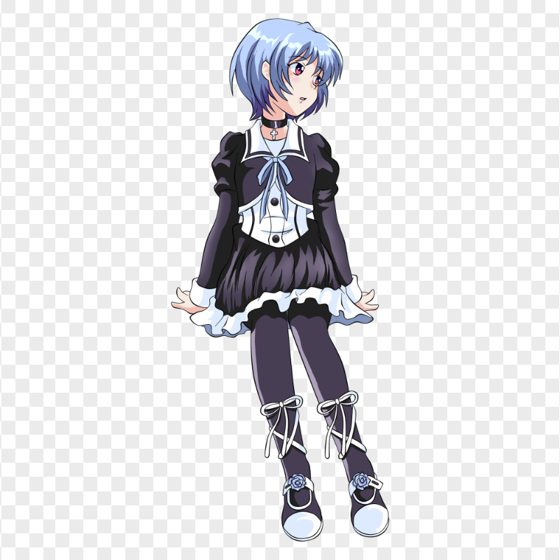 HD Rei Ayanami Black Suit PNG