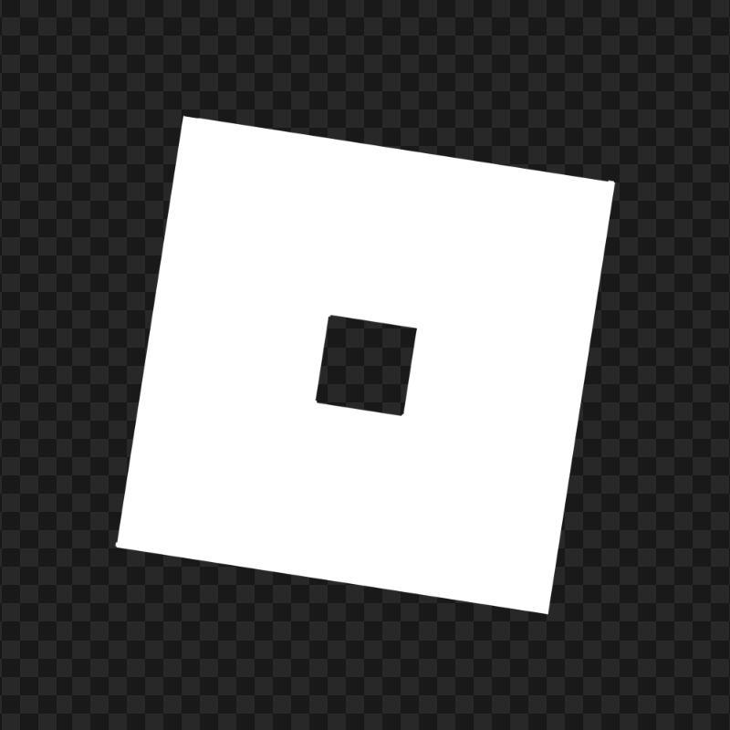 HD Roblox White Symbol Sign Icon Logo PNG