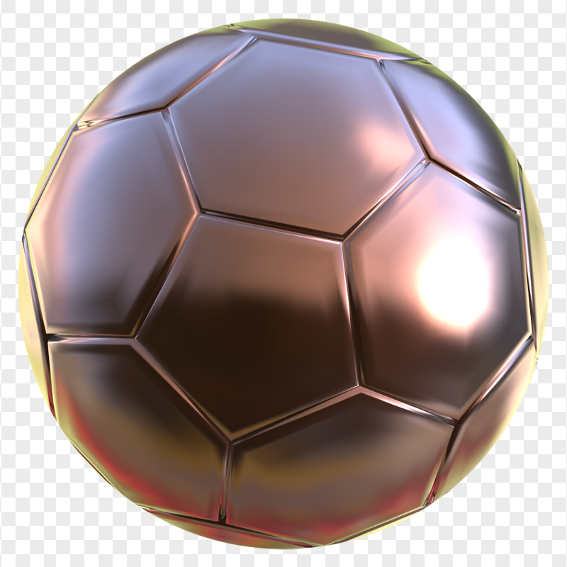 HD Rose Silver Football Soccer Ball PNG
