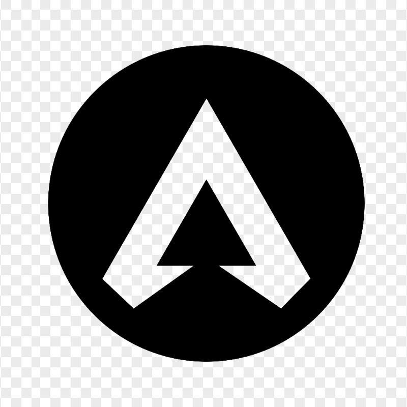 HD Round Black Apex Legends Logo Symbol PNG