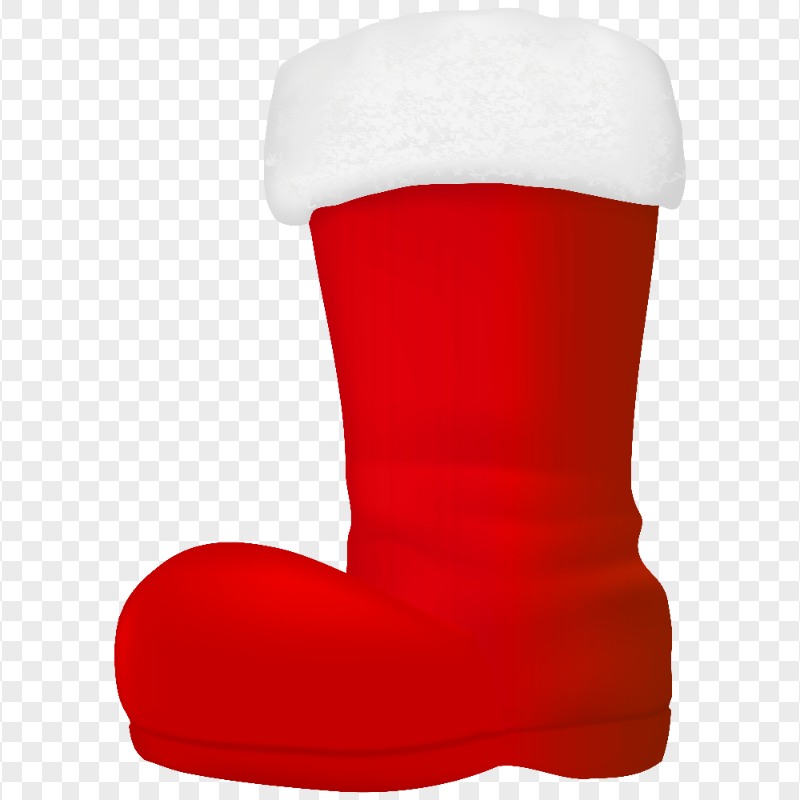 HD Santa Claus White & Red Shoe Illustration PNG