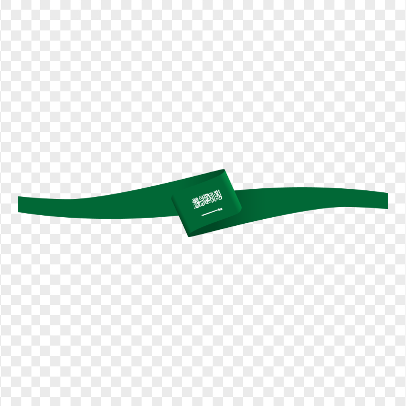 HD Saudi Arabia Vector Flag Ribbon PNG