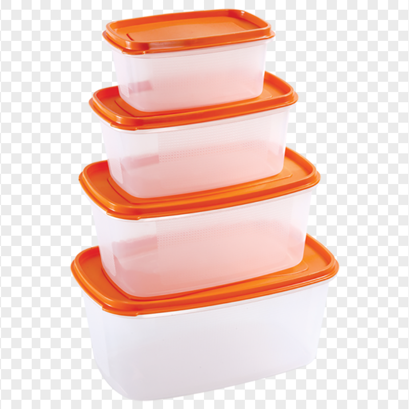 HD Set Of Plastic Food Storage Boxes With Lids PNG