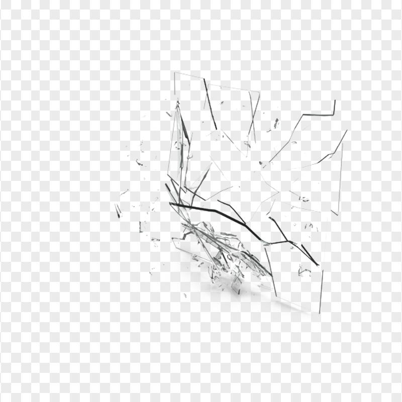 HD Shattered Broken Glass PNG