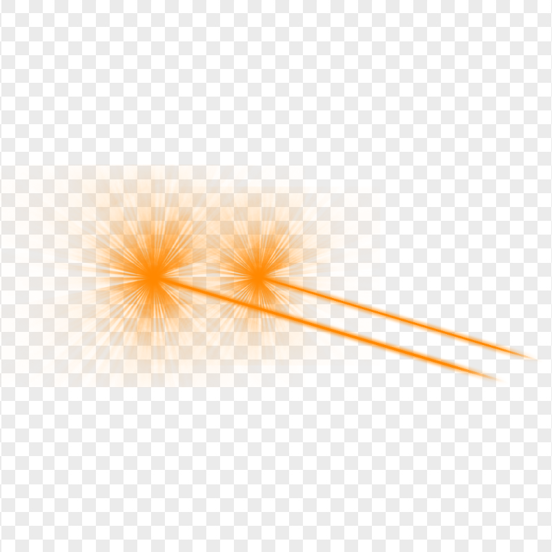 HD Side View Orange Eyes Laser Effect PNG