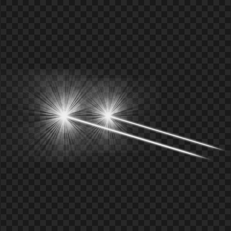 HD Side View White Eyes Laser Effect PNG