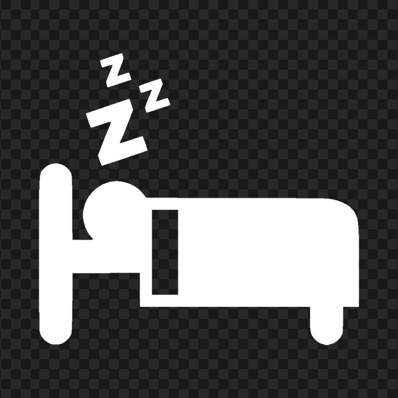 HD Sleeping Night Bed White Icon PNG