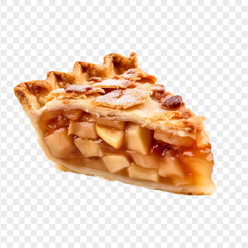 HD Slice Of Sweet Apple Pie Transparent Background