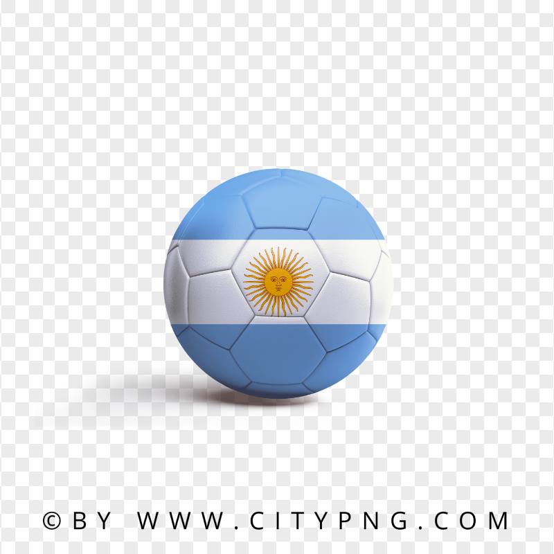 HD Soccer Ball Argentina Flag PNG