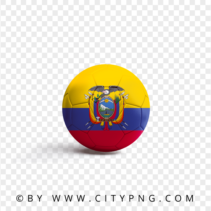 HD Soccer Ball Ecuador Flag PNG