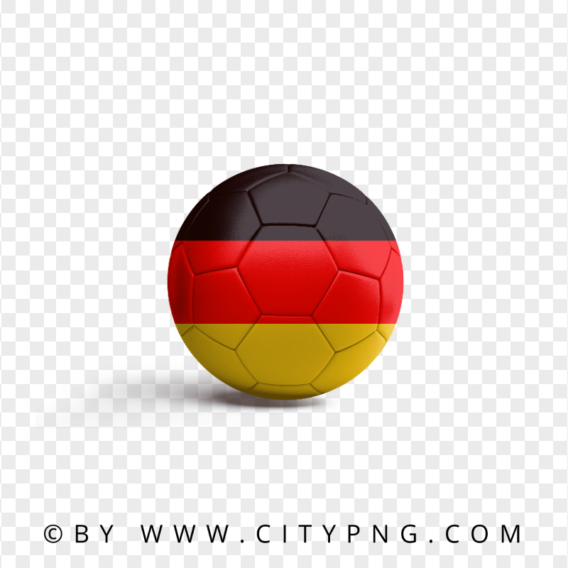 HD Soccer Ball With Germany Deutschland Flag PNG