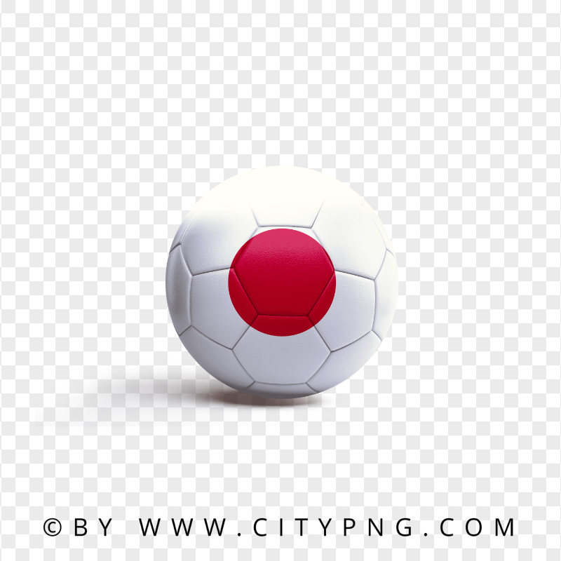 HD Soccer Ball With Japan Flag PNG
