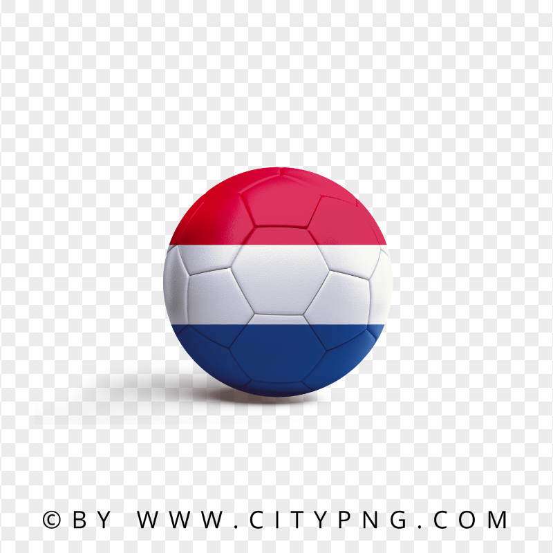 HD Soccer Ball With Netherlands Flag PNG