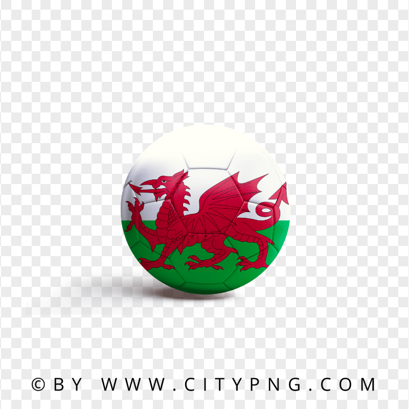 HD Soccer Ball With Wales Flag PNG